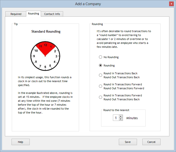 Rounding screenshot