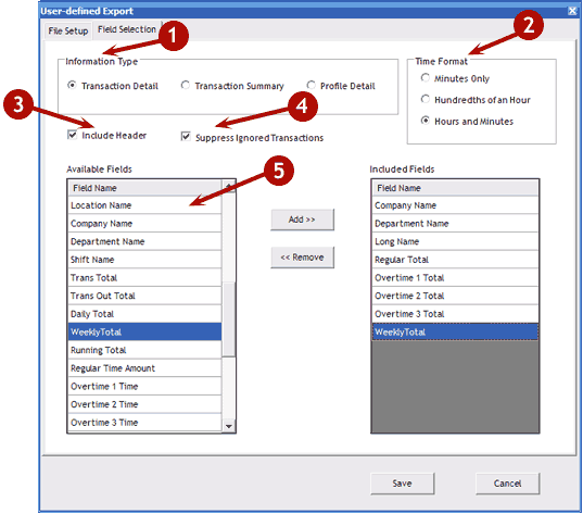Creating a User-Defined Export, Part 2 Creating a User-Defined Export, Part 2